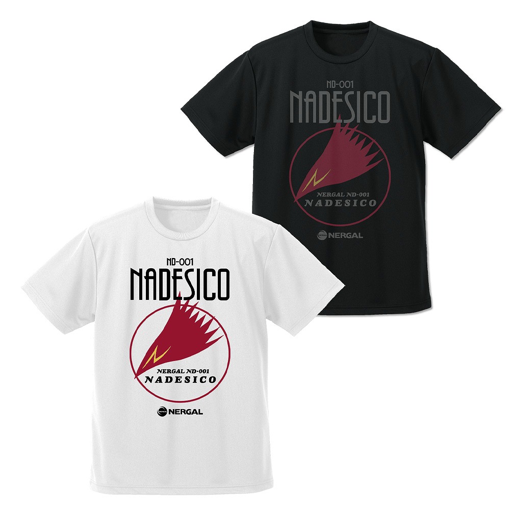 機動戦艦ナデシコ ナデシコロゴ ドライTシャツ BLACK XL 【09/16頃入荷】画像
