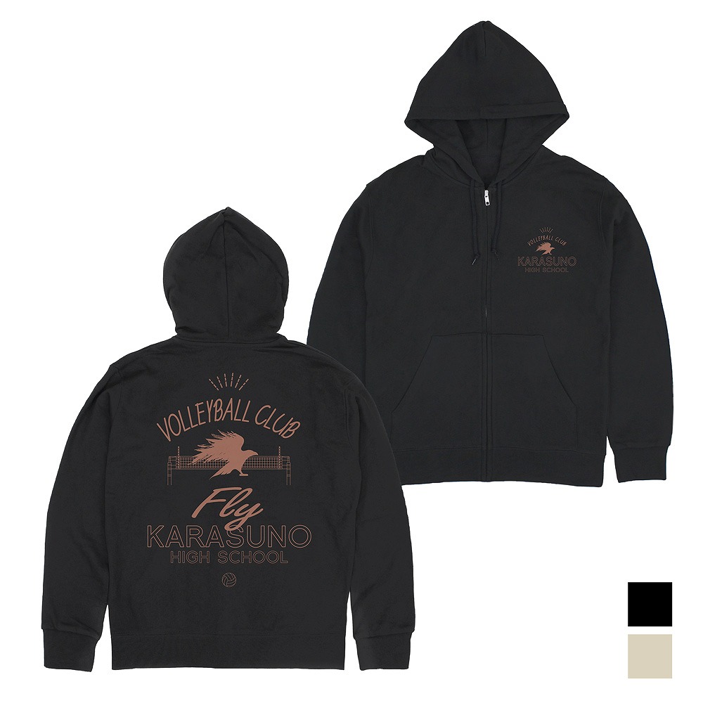 楽天市場】ハイキュー！！ ジップアップパーカー 白鳥沢学園高校 L