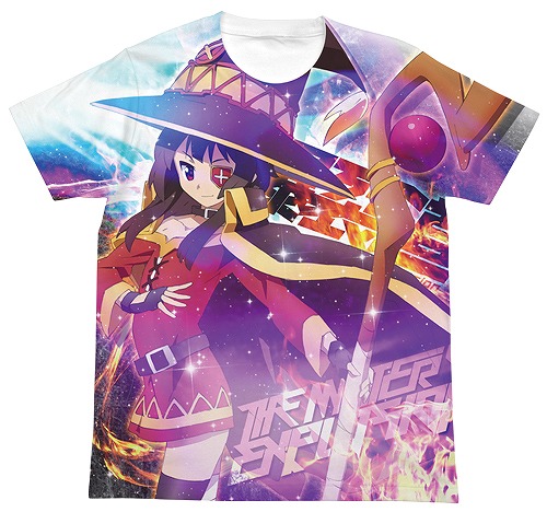 この素晴らしい世界に祝福を! めぐみん フルグラフィックTシャツ ホワイト XLサイズ