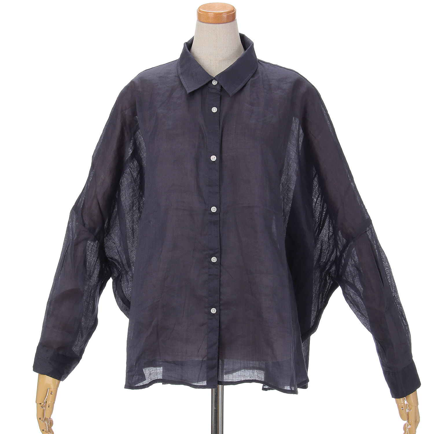 tene．シーク襟付プルオーバー