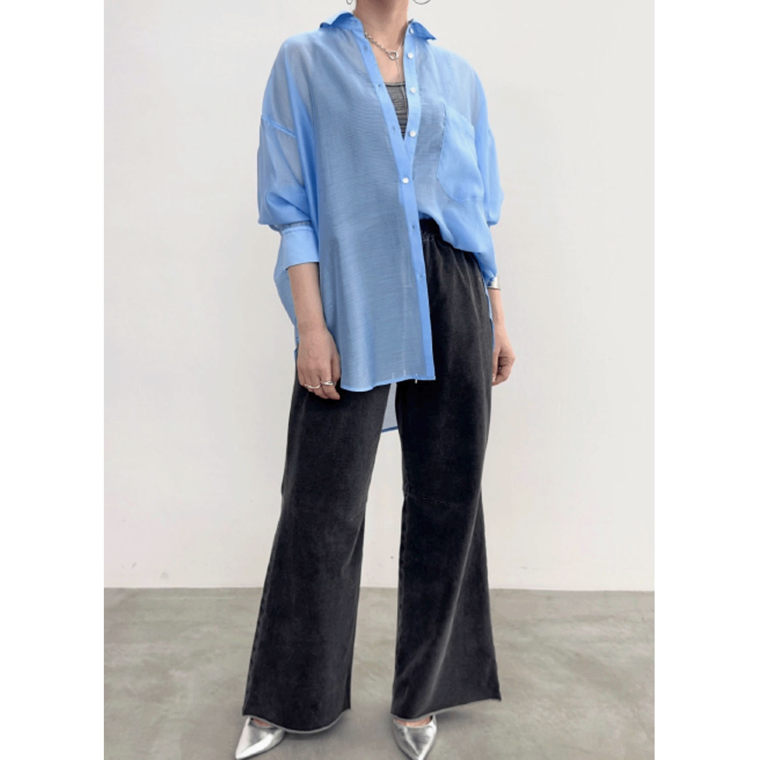 NUS バックプリントドルマンシャツ