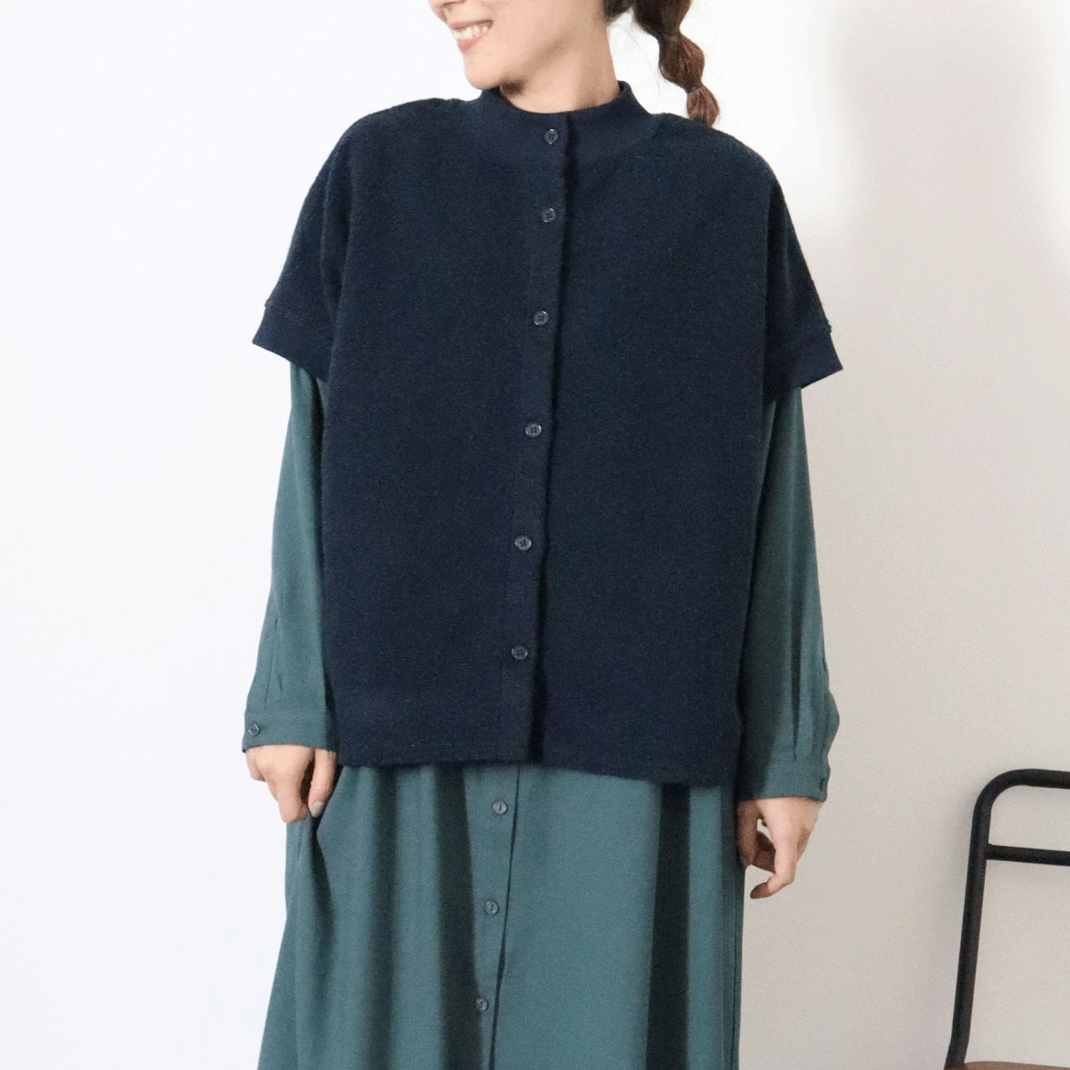 RINEN リネン　ウールベスト 楽天市場】[R17483] RINEN(リネン)2/15ウール天竺編み(ホール