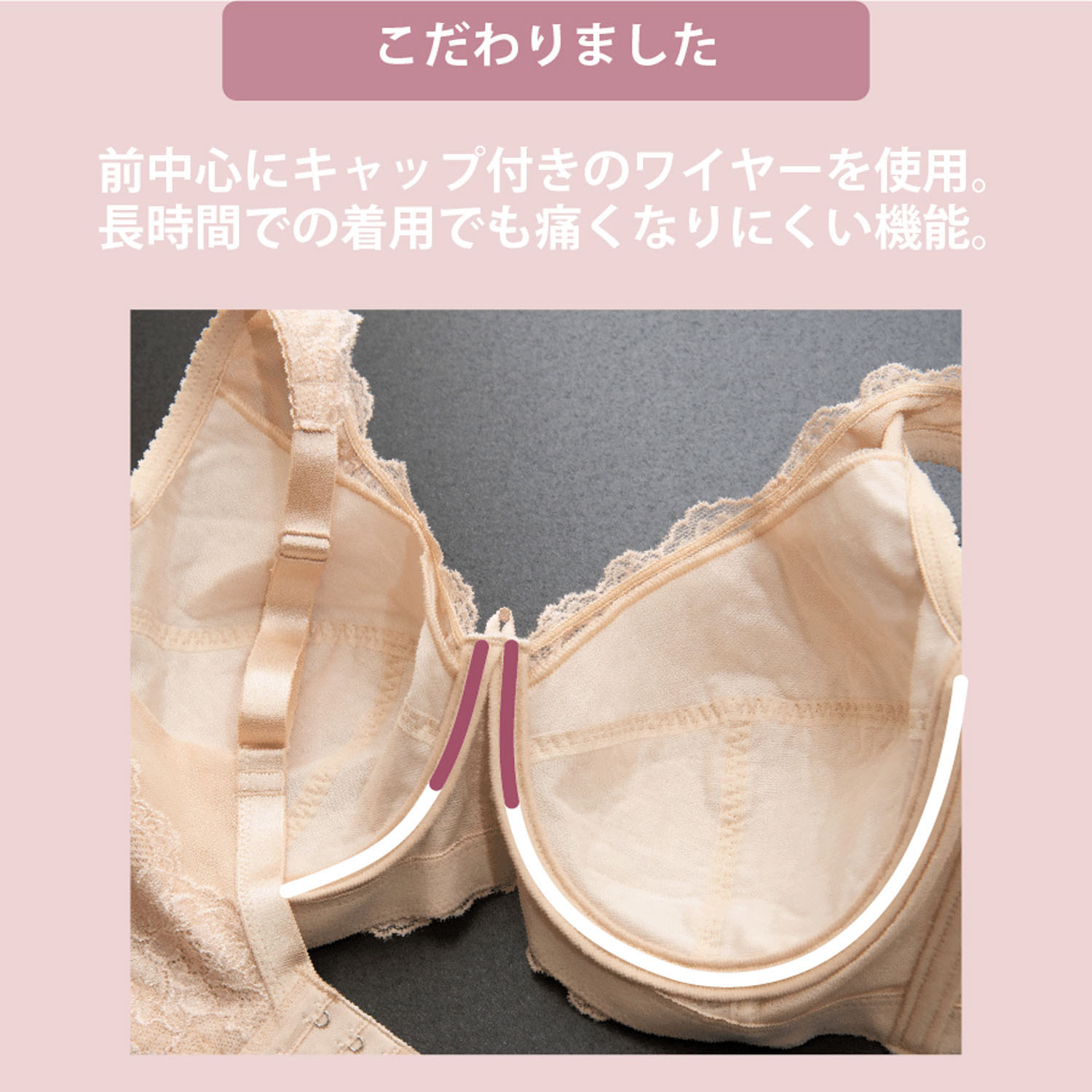 【TAMURA】yauco ワイヤー入りフルカップブラジャー E・Fカップ
