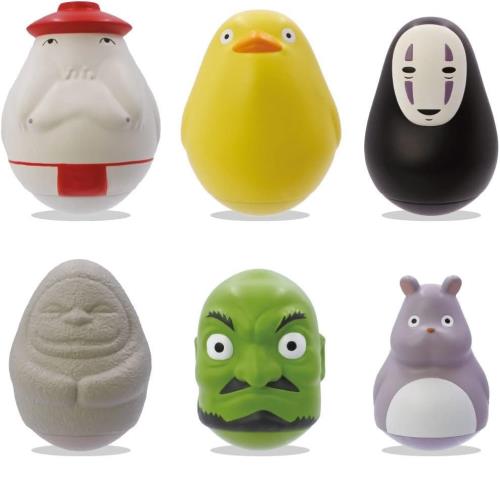 【新品・未使用】 ジブリ おきあがりこぼし 千と千尋・魔女宅・ラピュタ 3点 千と千尋の神隠し ぽってりゆらゆらおきあがりこぼし