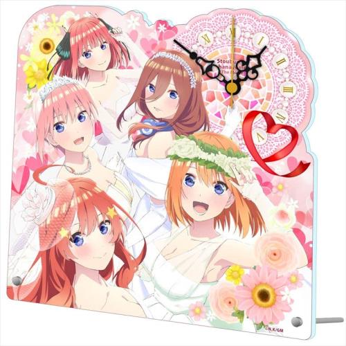 シーズナルプランツ 五等分の花嫁 アクリル置時計 約H190×W190mm アクリル製画像