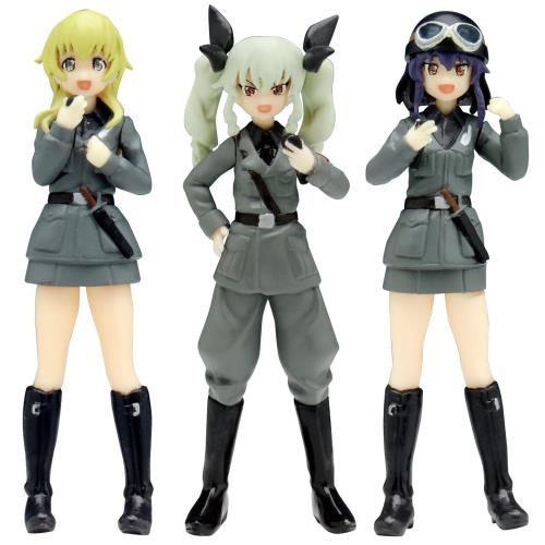 プラッツ GPF-16 ガールズパンツァー劇場版 1/35 アンツィオ高校フィギュアセット マカロニ作戦です画像