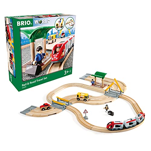 BRIO ( ブリオ ) WORLD 軌跡\u0026読み込む旅行仕掛ける 全33天下太平 客体馬齢 3歳~ ( 路面電車 手あそび 木製 軌跡 ) 33209