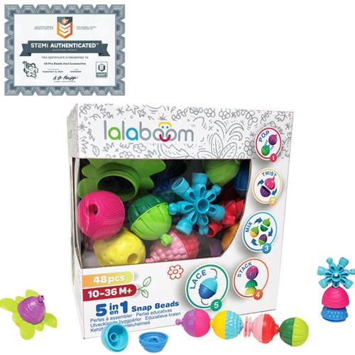 ララブーム(Lalaboom) 赤ちゃんおもちゃ ララブームビーズ 48ピース BL450 正規品