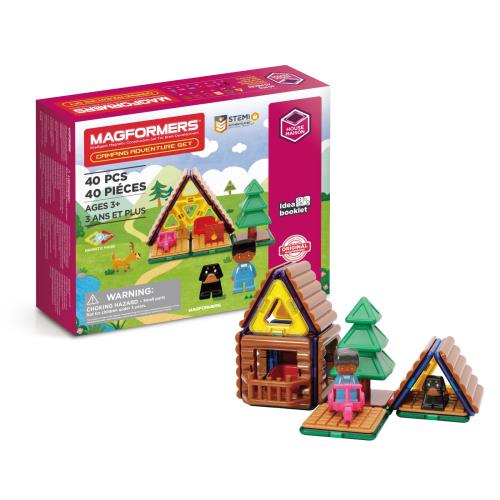 ボーネルンド(BorneLund) マグ・フォーマー ( MAGFORMERS ) ログハウスセット 40ピース 3歳頃から 知育玩具 磁石 マグネット ブロック MF705016|アニメ雑貨アン&山梨のフルーツ