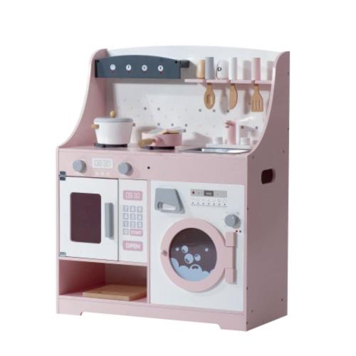 BTM おままごと キッチン 木製 調理器具付き ままごとセット 台所 ミニキッチン 知育玩具 まねっこ 調味料 食材 おもちゃ 子供用 収納 プレゼント ギフト クリスマスプレゼント お誕生日