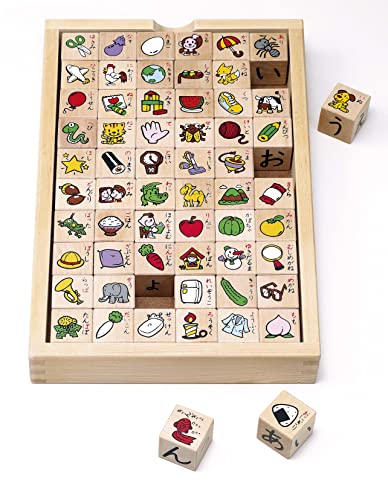 くもん出版(KUMON PUBLISHING) ひらかなキューブつみき 知育玩具 木製玩具 おもちゃ 3歳以上 WB-32|アニメ雑貨アン&山梨のフルーツ