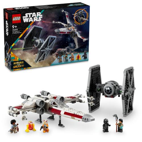 レゴ(LEGO) スター・ウォーズ 五分五分・戦闘機とX舞台の袖 手あそび 手あそび 差し上げ物 差しつかえる 御坊っちゃん お姉さん お子さん 8歳 9歳 10歳 11歳 小学生 知育 一般受け スターウォーズ Star Wars 75393 おもちゃ-セット
