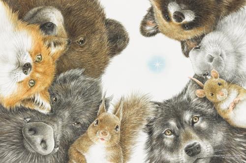 1000ピース ジグソーパズル しもかわら ゆみ ほしをさがしに(50x75cm)