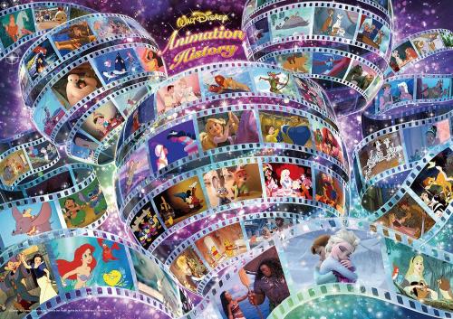1000ピース ジグソーパズル ディズニー アニメーション ヒストリー(55作品) 世界最小1000ピース (29.7x42cm)画像