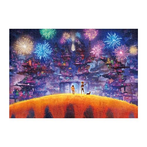 テンヨー 1000ピース ジグソーパズル ディズニー 死者の国 （リメンバー・ミー） 【キャンバススタイル】 (51x73.5cm)画像