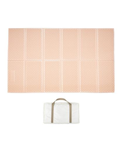 S'more(スモア) Aluminum Waffle Mat ワッフルマット キャンプ マット 折りたたみ アルミマット コンパクト 保温 冷気遮断 軽量 収納袋付き (caramel L)｜アニメ雑貨アン＆山梨のフルーツ