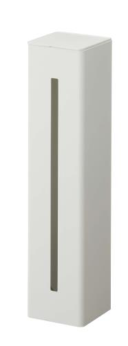 山崎実業(Yamazaki) ウォーターサーバー横 マグネット カップディスペンサー ホワイト 約W9.5×D9.4×H40cm タワー tower 紙コップホルダー カップスタンド 簡単取付け 5595