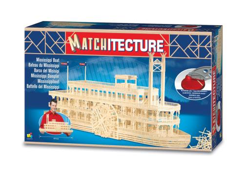 Matchitecture マッチテクチュア 木製模型6630 ミシシッピー外輪船