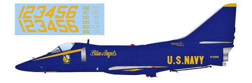 HOBBY MASTER 1/72 A-4F スカイホーク ブルーエンジェルス 1-6番機 デカール付属版 完成品