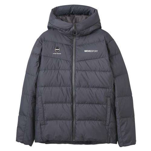 デサント　MOVESPORT フード付きダウンジャケット 黒 MoveSport ダウンジャケット -デサントストア-DESCENTE STORE-