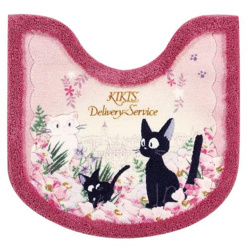 センコー 魔女の宅急便 トイレ用品 トワイライトジジ トイレマット 約58×60cm ピンク キャラ ジジ 猫 ねこ 日本製 抗菌 防臭 34759