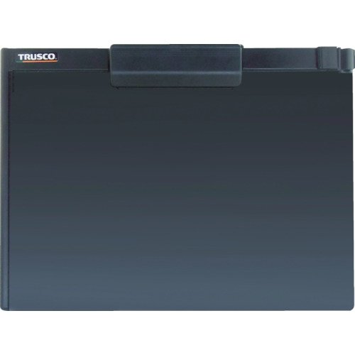 TRUSCO(トラスコ) ペンホルダー付クリップボード(マグネット付) A4横 黒 TCBMA4SBK × 10枚 【ケース販売】