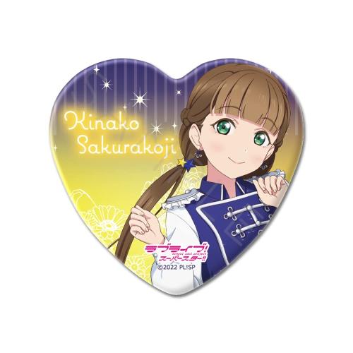 シンクイノベーション(SYNC INNOVATION) 『ラブライブ!スーパースター!!』 XF 桜小路 きな子 第2弾 ハート型缶バッジ H52mm×W57mm SYNC-LLSP2HKB-XF画像
