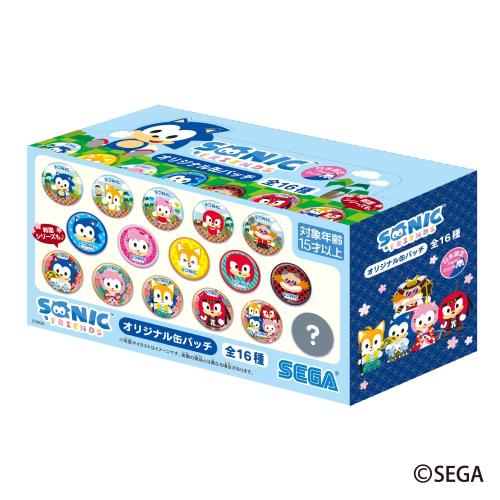 セガフェイブ（SEGA Fave） SONIC＆FRIENDS オリジナル缶バッチ アソートBOX 1BOX \u003d 16個入り、全16種類