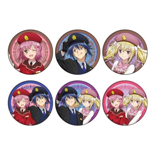 A3 TVアニメ『しゅごキャラ!』 01 クラシカル駅員風衣装ver. 描き下ろしイラスト 缶バッジ 57mm 6個入りBOX画像