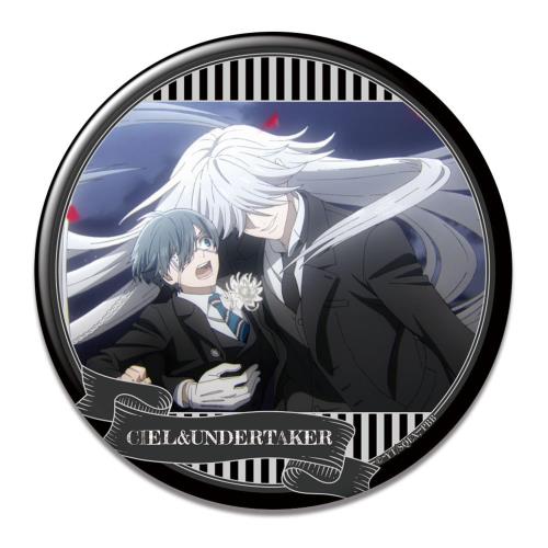 TVアニメ『黒執事 -寄宿学校編-』 缶バッジ シエル・ファントムハイヴ&葬儀屋 KBAN-K016-m34画像