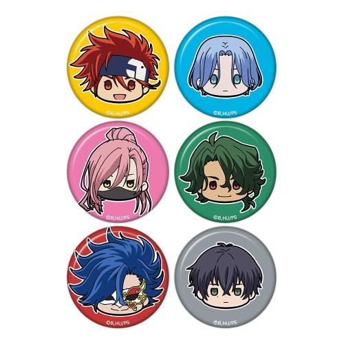 SK∞ エスケーエイト ちゅるキャラミニ缶バッジ6個セット［暦＆ランガ＆Cherry blossom＆ジョー＆愛抱夢＆菊池 忠］画像
