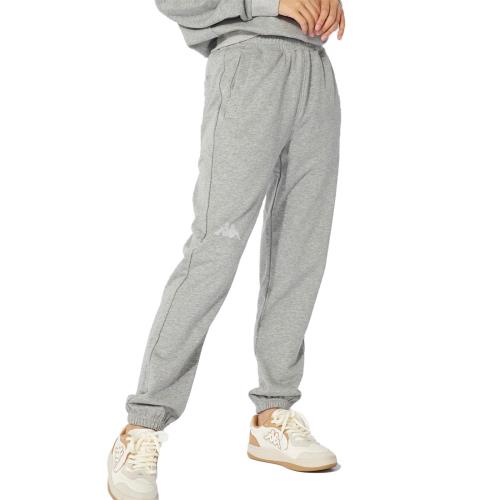 カッパ ロングパンツ スウェット ワンポイント OMINIロゴ 244636 レディース 杢グレー