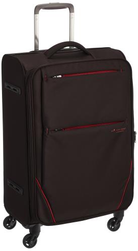 ヒデオワカマツ スーツケース フライII 超軽量ソフトキャリー 容量48.5(54)L 縦サイズ65.5cm 重量2.6kg 85-76011 1 ブラック ブラック｜アニメ雑貨アン＆山梨のフルーツ