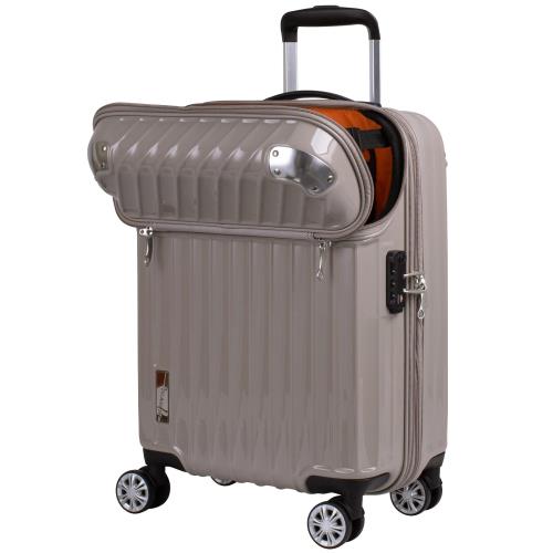 トラベリスト 持ちはこび入れもの 旅行バッグ ファスナー持ちはこび 機内持ち込み大きさ とっ始め開けっ広げ 向こう正面開けっ広げ ちょっとの間 押しひろげる役立つこと付き添い人 35L(43L) 3.4kg 76-20290 モカ(色つや)