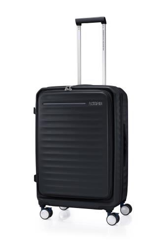 アメリカンツーリスター 旅行バッグ 持ちはこび容れもの フロンテック FRONTEC スピナー54 S大いさ 機内持込み可 向こう正面公公然たる エキスパンダブル 軽さ 大収容能力 打ち切り付き添い人 TSA鍵を掛ける 38(43) L 54珊 3.4kg 新真似形・黒いこと バッグ-バッグ・小物・ブランド雑貨-スーツケース・キャリーバッグ