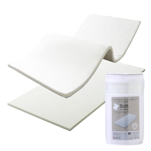 nishikawa 【 西川 】 睡眠ラボ ソフト マットレストッパー シングル 低反発 ヘルシーライトマットレス 体にフィット もちっと触感 洗える側地 ホワイト JD02009413