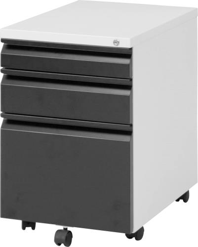 不二貿易 キャビネット デスクワゴン 3段 幅39.5cm ブラック キャスター付き 鍵付き A4対応 ルイン 84710｜アニメ雑貨アン＆山梨のフルーツ