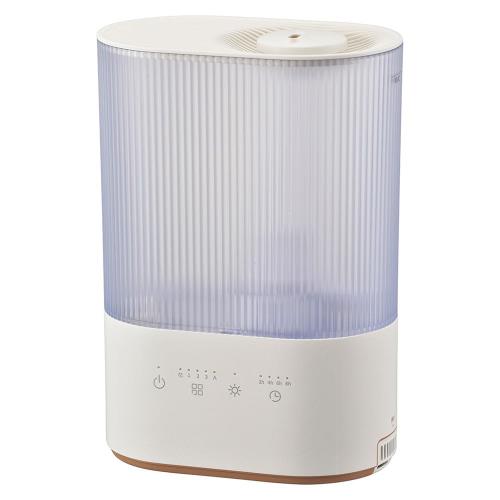 オーム(OHM)オーム電機 加湿器 超音波式 UV機能付きで清潔 LEDライト付き フタをしたままラクラク給水 4リットル大容量 タンクまるごと水洗い 超音波加湿器 アロマポケット付き ホワイト KIS-KA40A-W 08-1472|アニメ雑貨アン&山梨のフルーツ