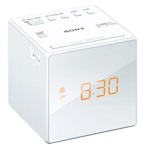 ソニー(SONY) クロックラジオ ICF-C1 : FM/AM/ワイドFM対応 おやすみタイマー ホワイト ICF-C1 W