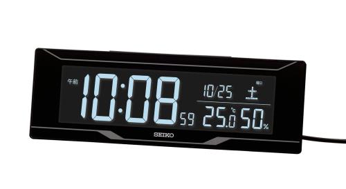 セイコークロック(Seiko Clock) 置き時計 目覚まし時計 スマートフォン時刻修正 デジタル 交流式 カラー液晶 シリーズC3 DL308K|アニメ雑貨アン&山梨のフルーツ