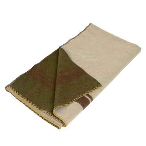 Dulton ブランケット RAILROAD BLANKET カーキ×ベージュ