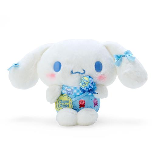 サンリオ(SANRIO) サンリオ ぬいぐるみL チュッパチャプスコラボ第2弾 シナモロール 桂皮 Cinnamoroll 14.3×24×11.5糎 文字記号 041441 SANRIO