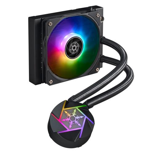 SilverStone Technology VIDA 120 か細い 高性能 か細い オールインワン 流動物冷房装置 SST-VD120-SLIM