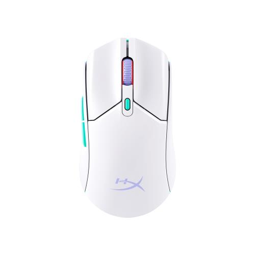 HyperX Puslefire Haste 2 Core 無線電話 ゲーミングマウス マイコン向け 軽さ 71g 100第四次元 デュアル無線電話 (2.4GHz / Bluetooth) HyperX検出器 12000DPI 白いこと 8R2E7AA