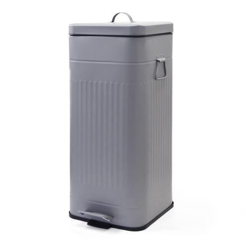 bcl Galva 紙くずかご 砂ぼこりボックス席 真四角 寝台側面 サニタリー 30L つや消し薄墨色
