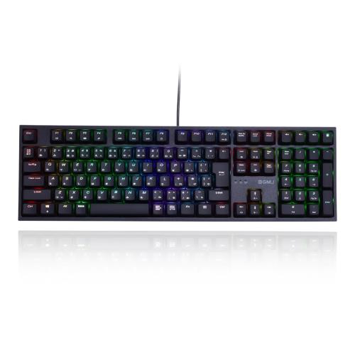 GM-JAPAN ゲーミング 鍵盤 青軸 高耐久 有線 機械的 RGB テンキー付き添い人 109足懸かり 日本語割りつけるJP GM-KB-BK