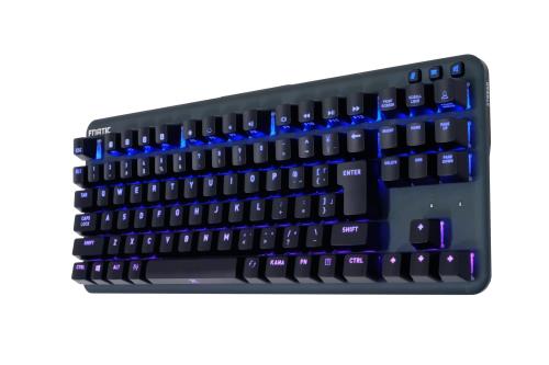 FnaticGear miniSTREAK SILENT JP RGBうしろ側点火装置 CHERRY MX RGB Silent Red足懸かり取り替えっこ積み上げる 薄型軽さ上半身やとい入れる 91足懸かり 日本語割りつける 有線繋ぎ合わせる ゲーミングキーボード KB0004-007 KB548