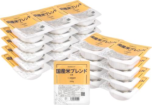 by パックご飯 国産米 100 200g×24個 低温製法米