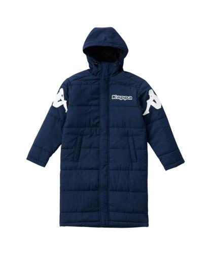 Kappa カッパ キッズ ブランド ロゴ 軽量タフタ フード付き 中綿 ベンチコート ジャケット 2442061|アニメ雑貨アン&山梨のフルーツ