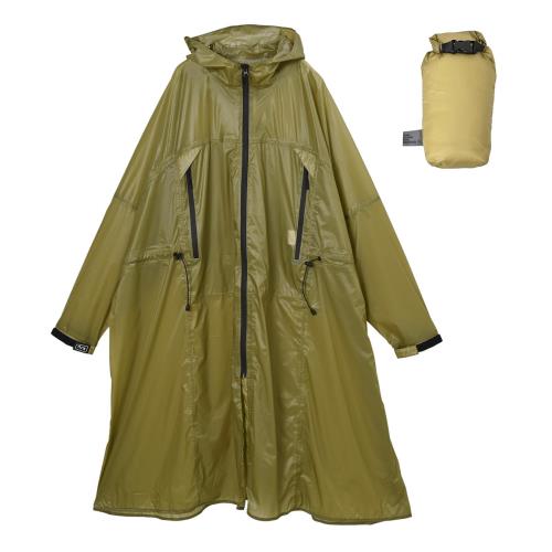 キウ エアライトレインポンチョ Air-Light RAIN PONCHO 防水 撥水 はっ水 耐水 軽量 雨対策 台風 梅雨 レインコート スリーブポンチョ 雨具 雨ガッパ 雨合羽 袖付き ・｜アニメ雑貨アン＆山梨のフルーツ